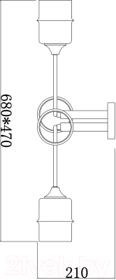 Люстра ESCADA 699/4P (черный)