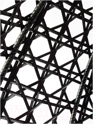 Кресло подвесное M-Group Для двоих Люкс / 11510402 (черный ротанг/бордовая подушка)