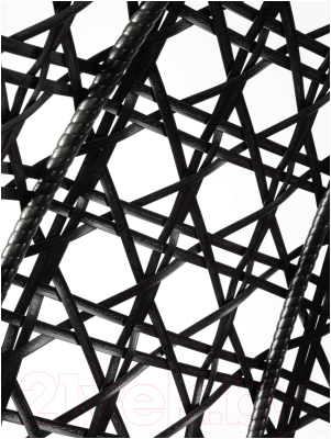 Кресло подвесное M-Group Для двоих Люкс / 11510405 (черный ротанг/коричневая подушка)