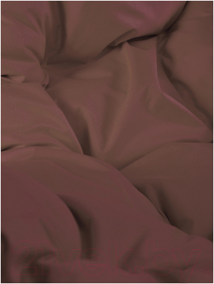 Кресло подвесное M-Group Для двоих Люкс / 11510405 (черный ротанг/коричневая подушка)