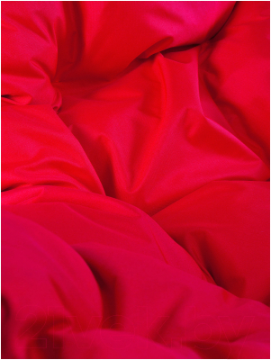 Кресло подвесное M-Group Для двоих Люкс / 11510406 (черный ротанг/красная подушка)