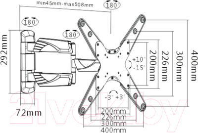 Кронштейн для телевизора Maunfeld MTM-2355FM
