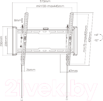 Кронштейн для телевизора Maunfeld MTM-3270TH