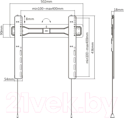 Кронштейн для телевизора Maunfeld MTM-3255FS