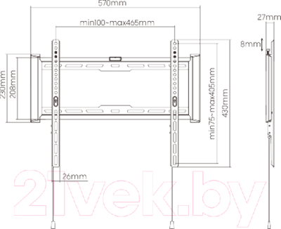 Кронштейн для телевизора Maunfeld MTM-3270FH