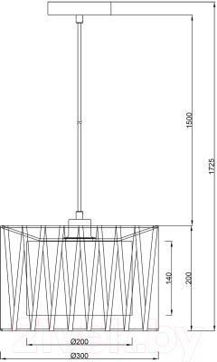 Потолочный светильник ESCADA 10181/1S (черный/серебристый)