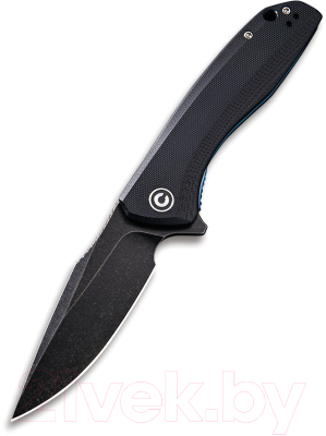 Нож складной Civivi Baklash 9Cr18MoV Steel Black Stonewashed Handle G10 / C801H (черный) - фото