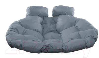 Кресло подвесное M-Group Для двоих / 11450209 (коричневый ротанг/серая подушка)