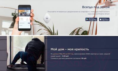 Датчик движения Perenio Smart Detector / PECMS01