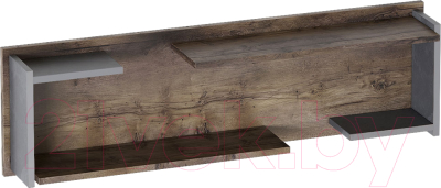 Полка Мебельград Глазго 1200 (таксония/металл бруклин) - фото