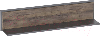 Полка Мебельград Глазго 900 (таксония/металл бруклин) - фото