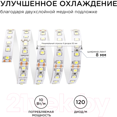 Светодиодная лента Apeyron Electrics SMD3528 / 00-331