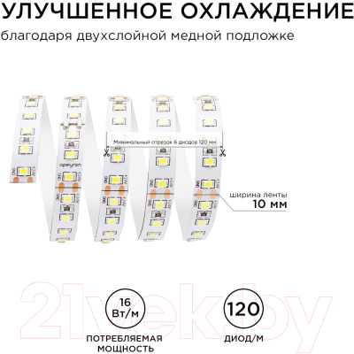 Светодиодная лента Apeyron Electrics SMD2835 / 00-343