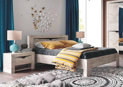 Двуспальная кровать Мебельград Соренто с ортопедическим осн. 180x200