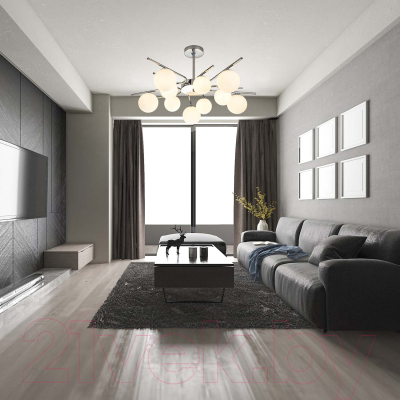 Люстра ESCADA 642/10P (серебристый)