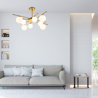 Люстра ESCADA 642/8P (латунь)