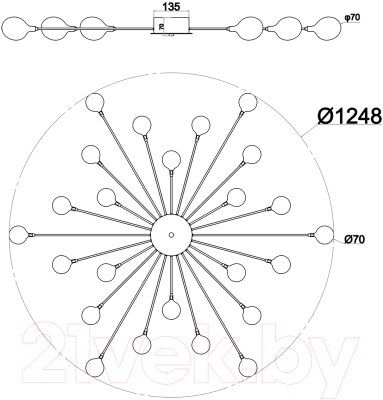 Люстра ESCADA 2109/16 (хром)