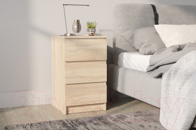 Прикроватная тумба НК Мебель Stern Т-9 3-я / 72677833