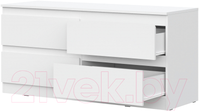 Комод НК Мебель Stern ТВ-4Я 127 / 72677769 (белый)