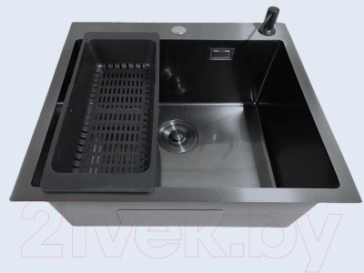 Мойка кухонная STELLAR S5550NB-D (нано черный)