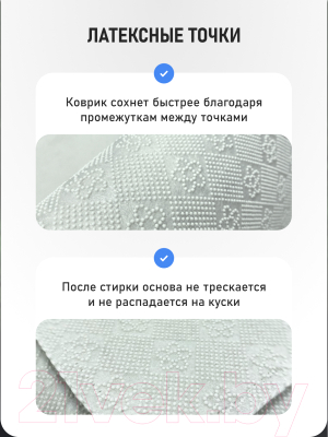 Коврик для ванной FORA Net FOR-PE-NET60-100