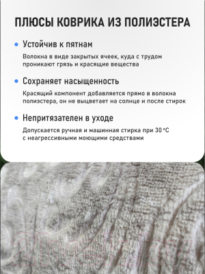 Коврик для ванной FORA Net FOR-PE-NET60-100