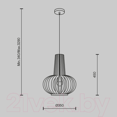 Потолочный светильник Maytoni Roots MOD193PL-01W