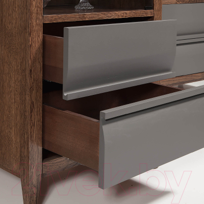 Шкаф с витриной Гомельдрев ГМ 1621Е Дуб