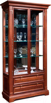 Шкаф с витриной Гомельдрев ГМ 5907 Береза - фото