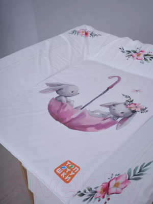 Пеленальный матрас Топотушки Зайка-Акварель New №2