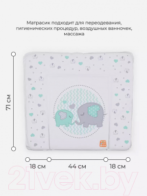 Пеленальный матрас Топотушки Слоники New №2