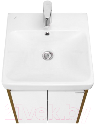 Тумба с умывальником Акватон Сканди Doors 45 1A2787K0SDZ90 (белый/дуб рустикальный)