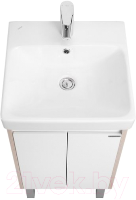 Тумба под умывальник Акватон Сканди Doors 45 / 1A278701SDB20 (белый/дуб верона)