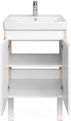 Тумба с умывальником Акватон Сканди Doors 55 1A2788K0SDB20 (белый/дуб верона)