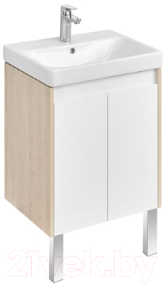 Тумба с умывальником Акватон Сканди Doors 55 1A2788K0SDB20 (белый/дуб верона)