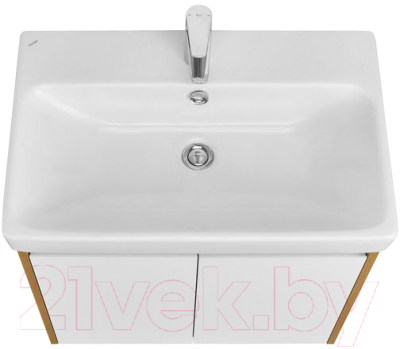 Тумба с умывальником Акватон Сканди Doors 70 1A2789K0SDZ90 (белый/дуб рустикальный)