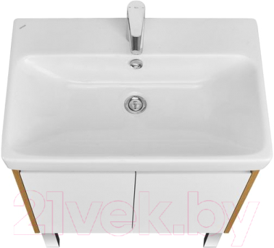 Тумба с умывальником Акватон Сканди Doors 70 1A2789K0SDZ90 (белый/дуб рустикальный)