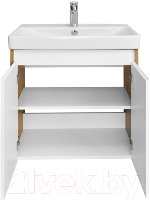 Тумба с умывальником Акватон Сканди Doors 70 1A2789K0SDZ90 (белый/дуб рустикальный)