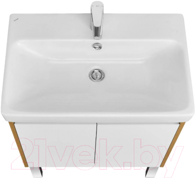 Тумба под умывальник Акватон Сканди Doors 70 / 1A278901SDZ90 (белый/дуб рустикальный)