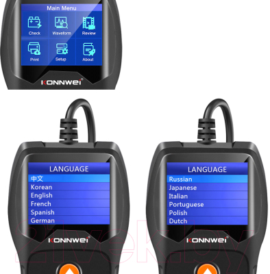 Тестер аккумуляторной батареи Konnwei KW600 / 3135