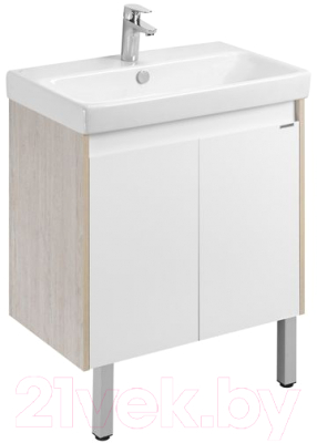 Тумба с умывальником Акватон Сканди Doors 70 1A2789K0SDB20 (белый/дуб верона)