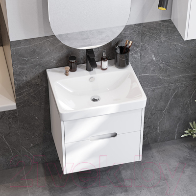 Тумба с умывальником Акватон Оливия 55 (1A2542K0OL010)