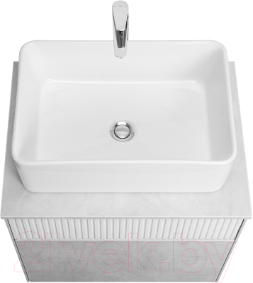 Тумба с умывальником Акватон Марбл Слэйт 60 / 1A2761K1MH4C0 (белый)