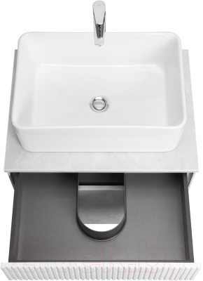 Тумба с умывальником Акватон Марбл Слэйт 60 / 1A2761K1MH4C0 (белый)