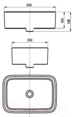 Тумба с умывальником Акватон Марбл Слэйт 60 / 1A2761K1MH4C0 (белый)