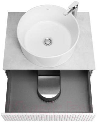 Тумба под умывальник Акватон Марбл Слэйт 60 / 1A276101MH4C0 (белый)