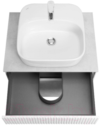 Тумба под умывальник Акватон Марбл Слэйт 60 / 1A276101MH4C0 (белый)