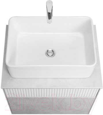 Тумба под умывальник Акватон Марбл Слэйт 60 / 1A276101MH4C0 (белый)