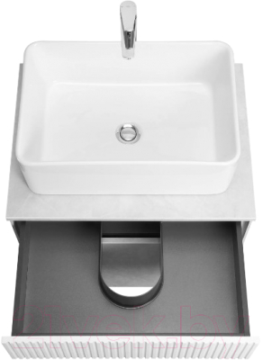 Тумба под умывальник Акватон Марбл Слэйт 60 / 1A276101MH4C0 (белый)