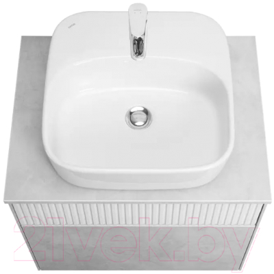 Тумба с умывальником Акватон Марбл Слэйт 60 / 1A2761K0MH4C0 (белый)